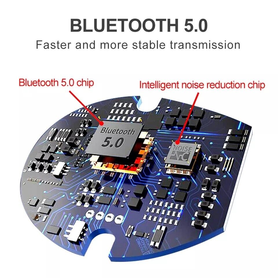 Mini Bluetooth 5.0 Wireless Headset TWS Earphones Stereo Headphones Earbuds