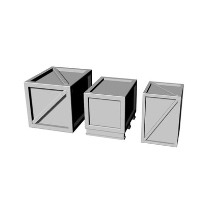Yao's Studio LYT144031 1/144 Wooden Frame Box For Model Railroads Display