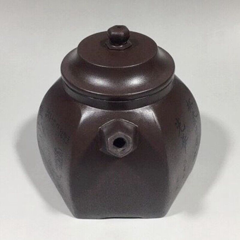 Chinese Yixing Zisha Clay Handmade Exquisite Teapot （六方壶 底款：施小马）