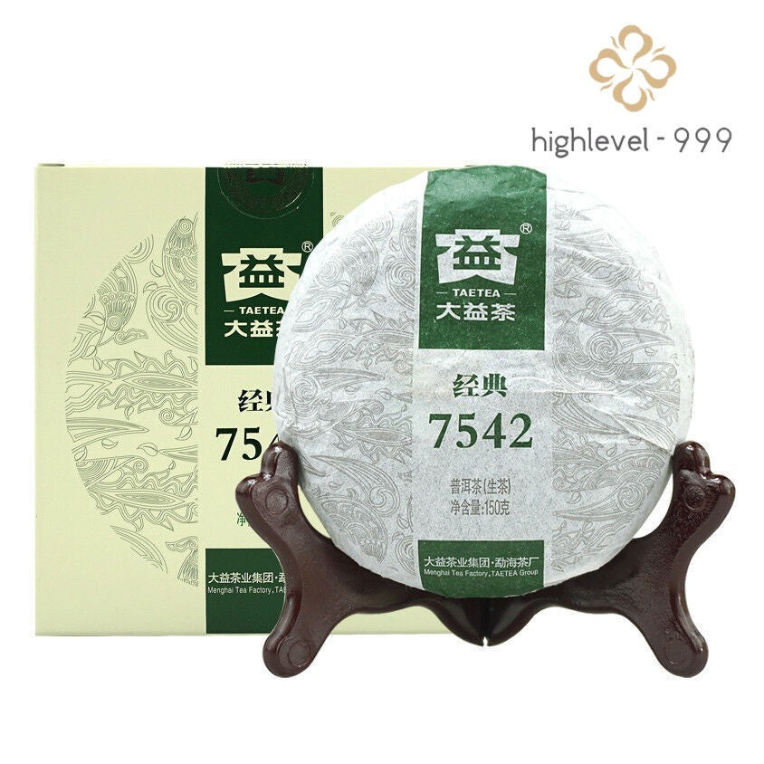 2021 Year Classic 7542 Raw Pu-erh Tea Menghai Dayi Puer Shen Pu Er Tea 150g Box