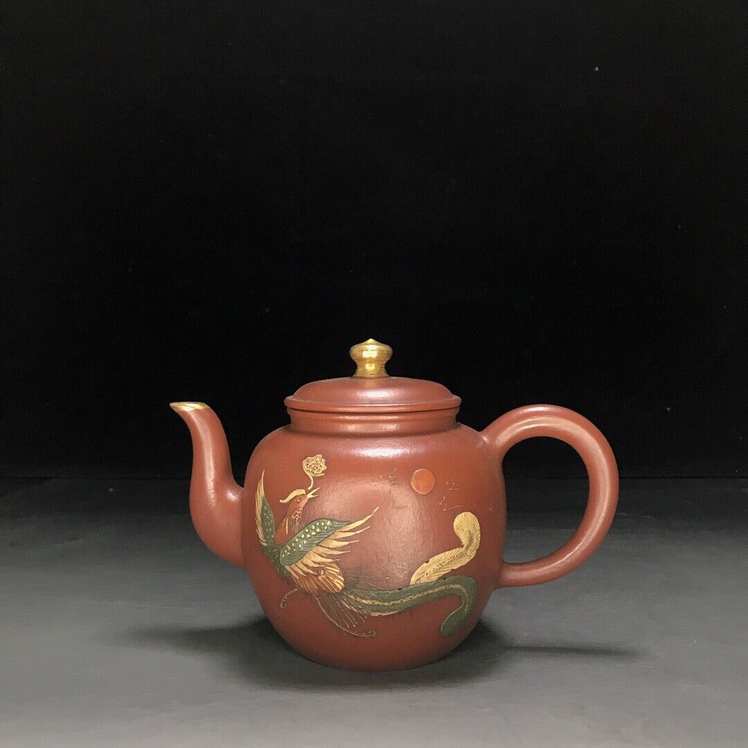 vintage chinese yixing purple clay teapot zisha ceremony teaware collection rare