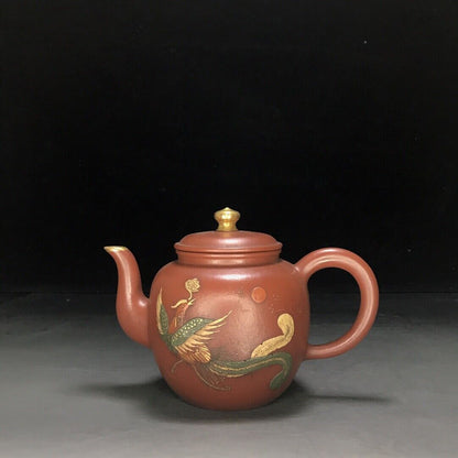 vintage chinese yixing purple clay teapot zisha ceremony teaware collection rare