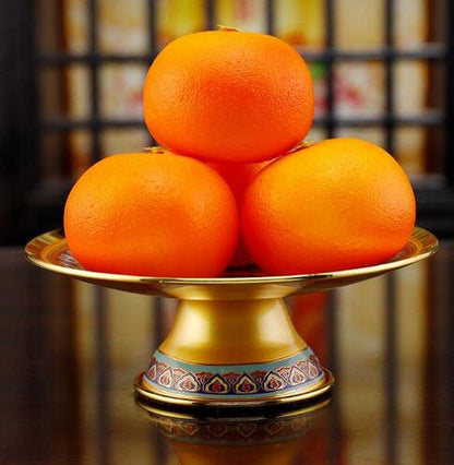 18cm Lotus Offering Plate Buddhist Fruit Plate Buddha Home Fruit Plate Ornament