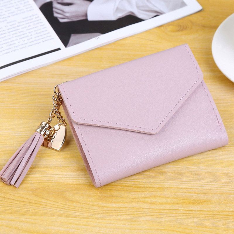 Small Purse Mini Wallet Money Bag Cute Pink Business Card Holder 13.5*9.5 CM 1PC