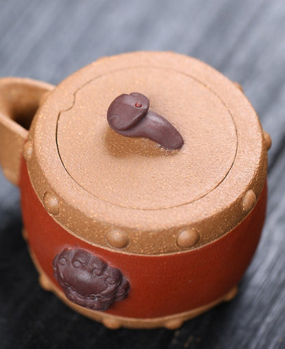 170cc chinese Yixing Handmade Hu Zisha GaiWan JiangPo Clay tea cup Gongfu tureen