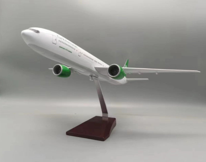 1:157 47CM Turkmenistan BOEING 777-300ER Airplane Landing Gear Resin Plane Model