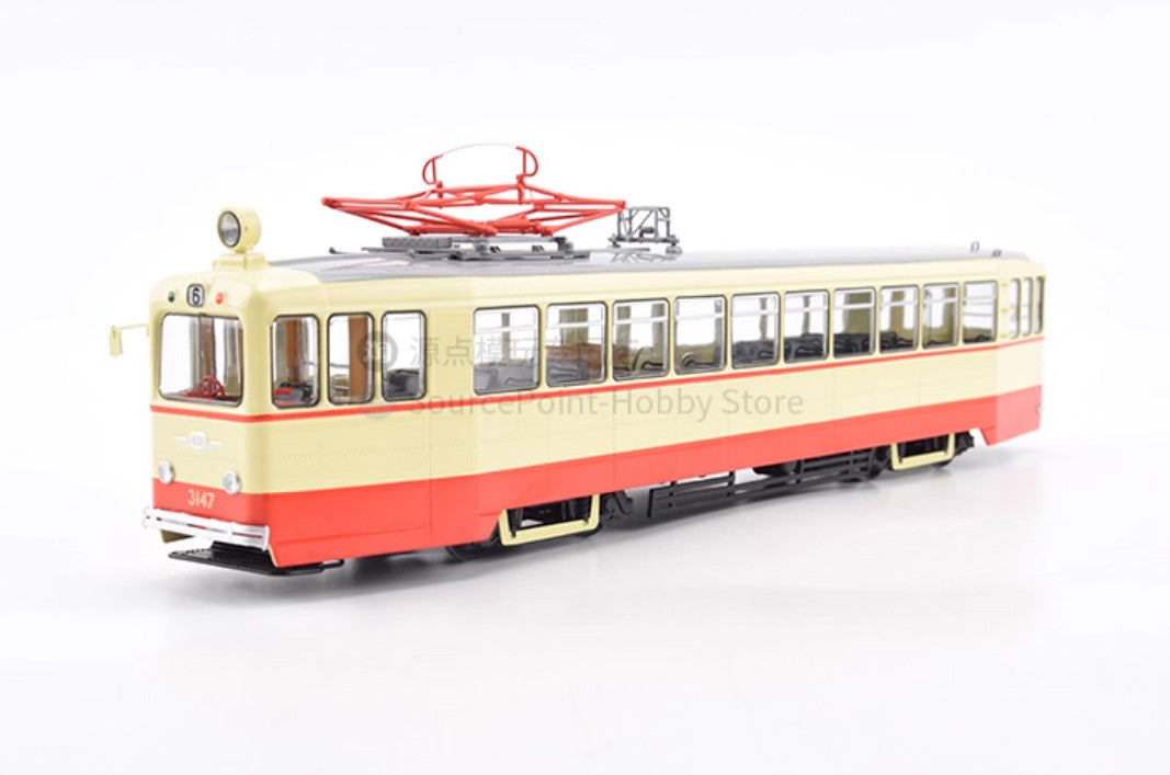 1:43 SSM LM-49 ST.PETERSBURG Tram City Public Passenger Transport Diecast Model