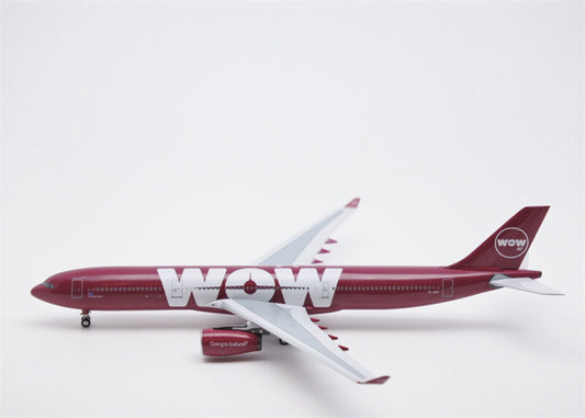 AeroClassics WOW air for Airbus A330-300 TF-GAY 1/400 Aircraft Pre-built Model