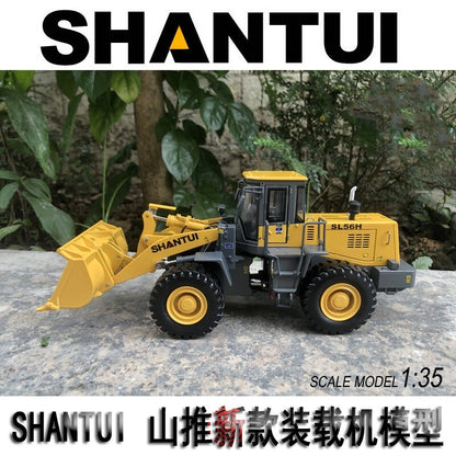 1:35 24CM SHANTUI SL56H Wheel Loader Construct Equipment Machine Diecast Model