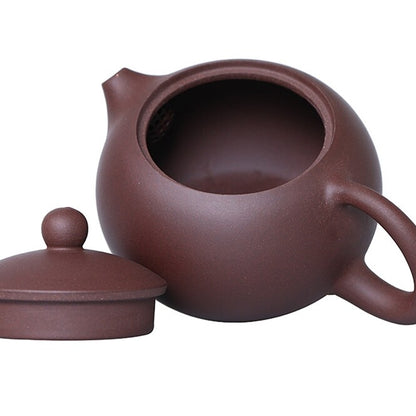 Chinese Tea Pot Yixing Zisha Purple Clay Xishi Pot Ball Shaped Infuser Holes New