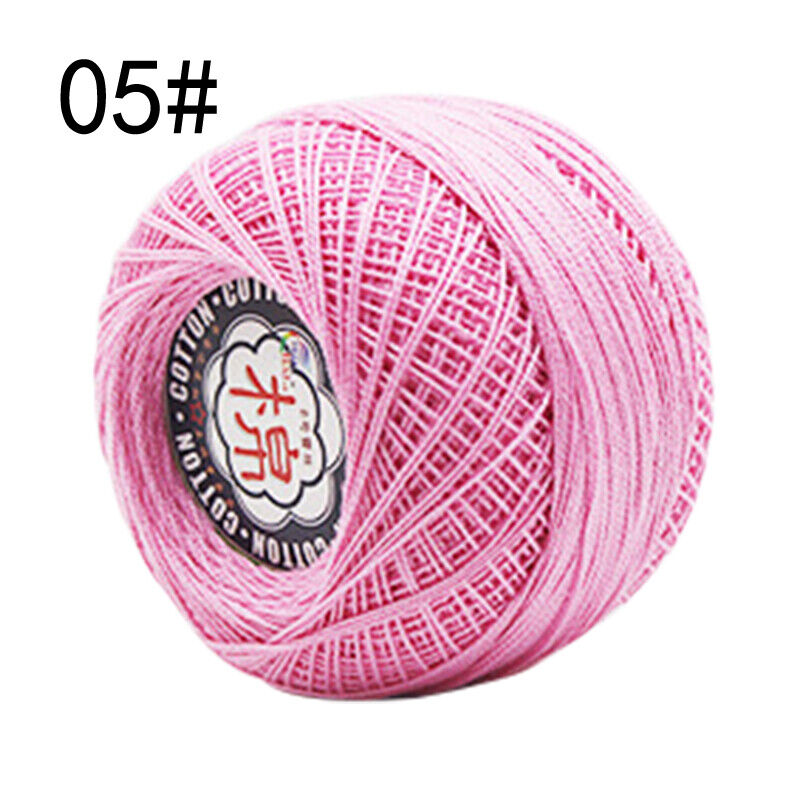 Hot Sale 50g Soft Cotton Thread Yarn Knitting Crochet Lace Embroidery Yarn