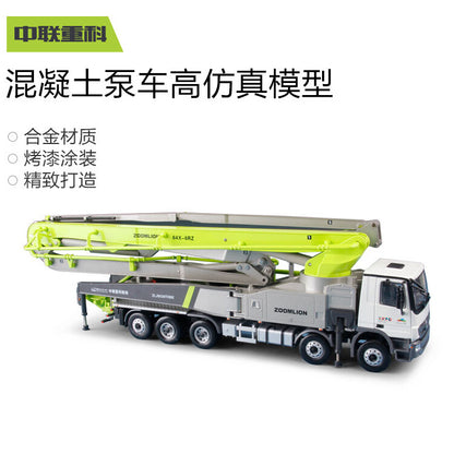 ZOOMLION 1:38 64X-6RZ Concrete Pump Truck Construction Machine Diecast Model