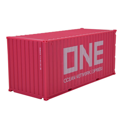 1:35 ONE Pink 20GP Shipping Container Model Plastic Office Home Decorate Toy