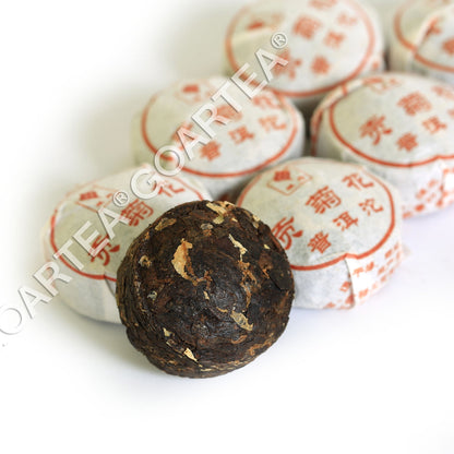 GOARTEA 2015 Year Tribute Chrysanthemum Puer Tea Pu'er Pu erh Tea Mini Ripe Cake-