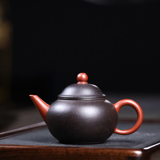 120ml Chinese Pottery Zisha Tea Pot Black Galaxy Clay Exquisite Two Color Teapot
