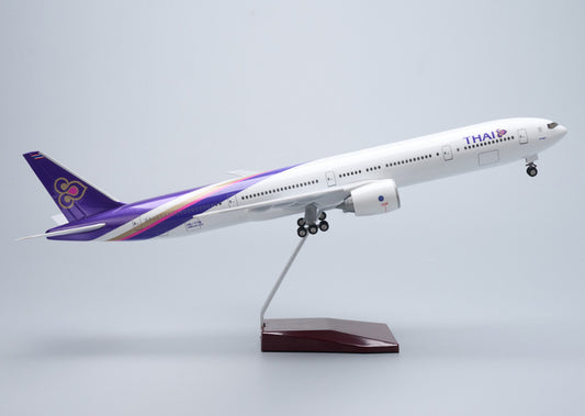 47CM 1:157 THAI BOEING 777-300ER Airplane Landing Gears Resin Aircraft Model