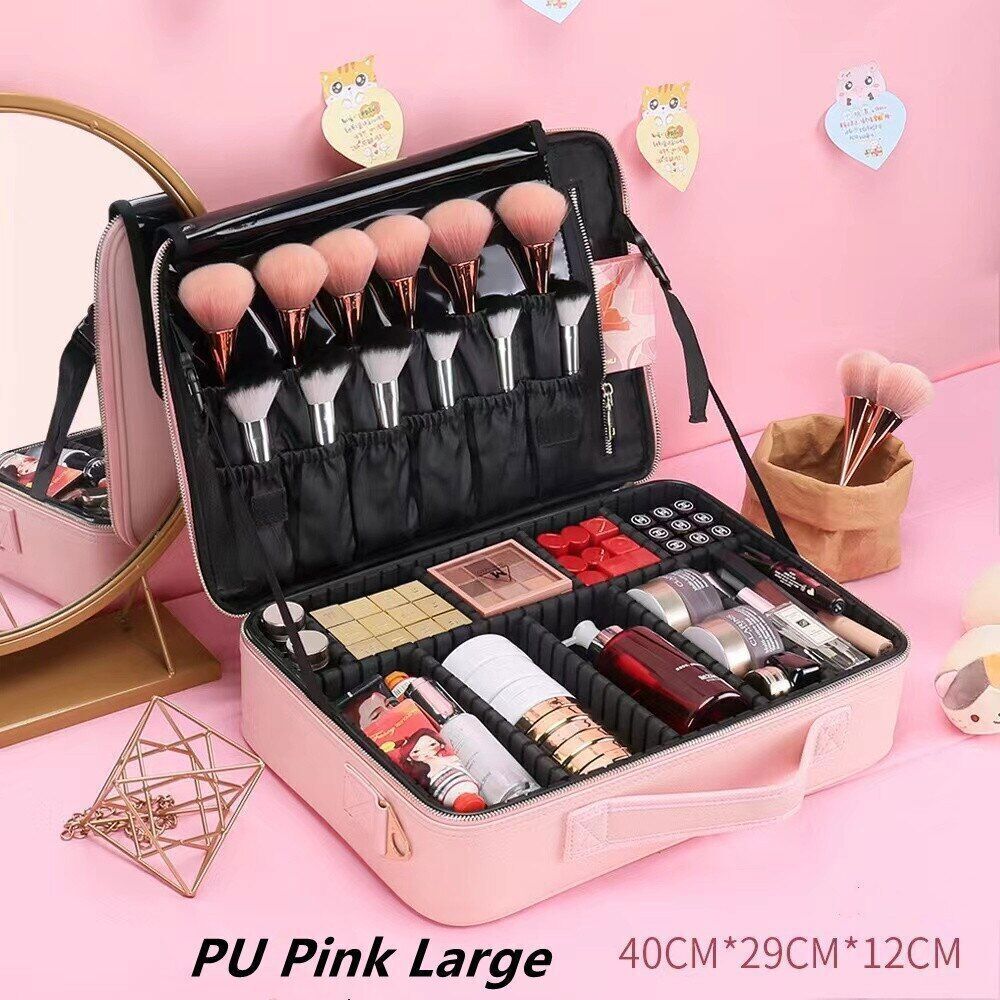 Makeup Bag Embroidered Art Clapboard Makeup Case Cosmetic Bags Women