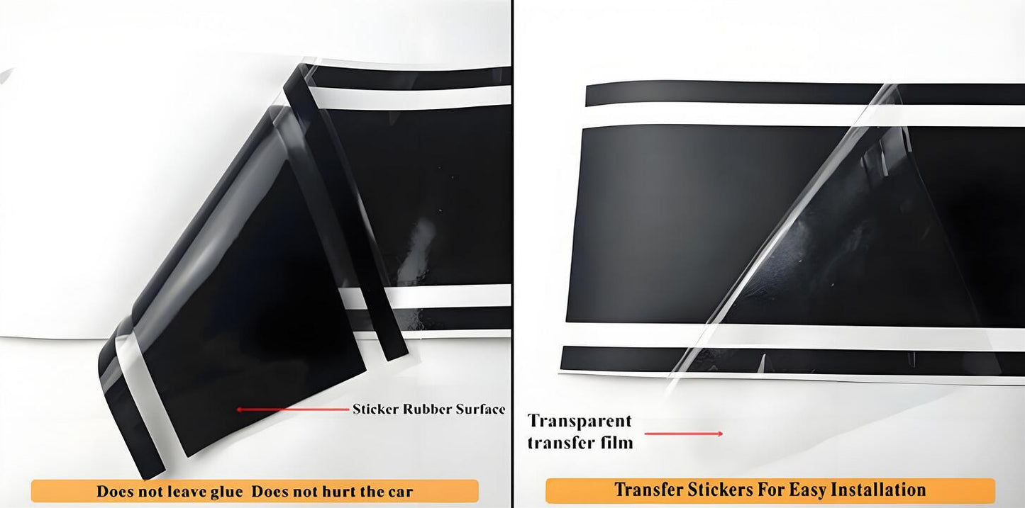 Graphic Racing Stripe Side Door Sticker For All Models 4x4 Off Road Decal Vinyl