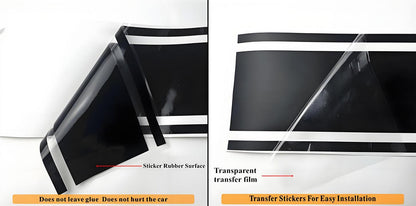 Graphic Racing Stripe Side Door Sticker For All Models 4x4 Off Road Decal Vinyl