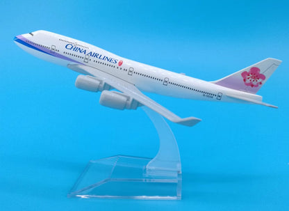 16cm CHINA AIRLINES BOEING 747-400 Passenger Airplane Diecast Aircraft Model