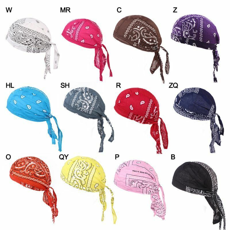Cycling Head Scarf Quick Dry Bandana Hat Bike Cap Summer Running Riding Cotton