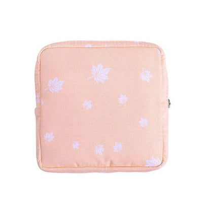 Storage Bag Napkin Pouch Cosmetic Bags Organizer Makeup Purse Nylon Black Travel