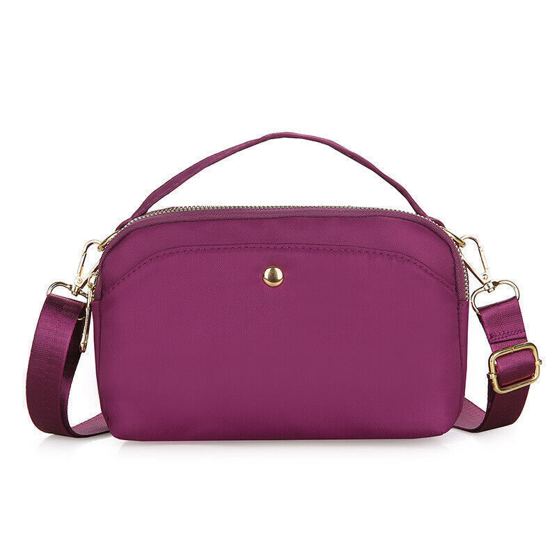 Large Capacity Waterproof Zipper Handbags Crossbody Bags Nylon Shoulder Bag
