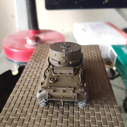 Homemade 1/72 Searchlight Sherman Tank Finished Model Painted Ornament Toys