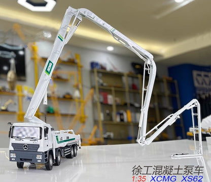 1:35 XCMG SX62 Concrete Pump Truck Construction Machine Equipment Diecast Model