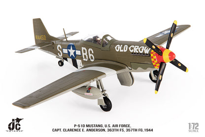 1:72 JC Wing P-51D MUSTANG. U.S. AIR FORCE1944 Fighter Diecast Aircraft Model