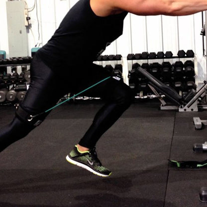 Latex Resistance Bands with Tube Ankle Straps - Leg and Abdomen Workout Exercise
