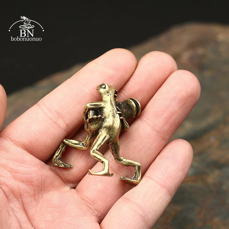 Imitate Antique Pure Copper Solid Tea Pet Statue Brass Ornament Accessories