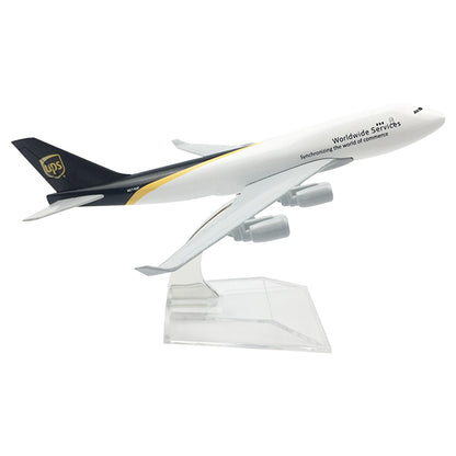 1:400 16cm B747 Air UPS Freighter Airplane Model Alloy Plane Diecast Ornaments
