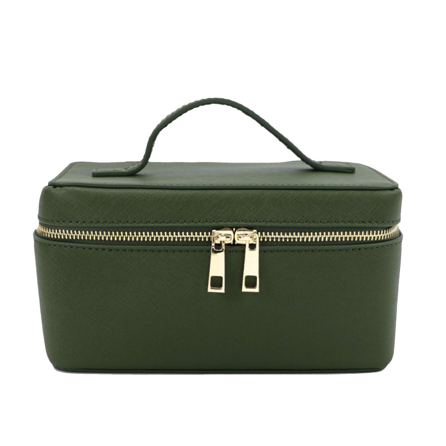 Leather Travel Case Bag Portable Hanging Makeup Organizer Cosmetic Bag For Women