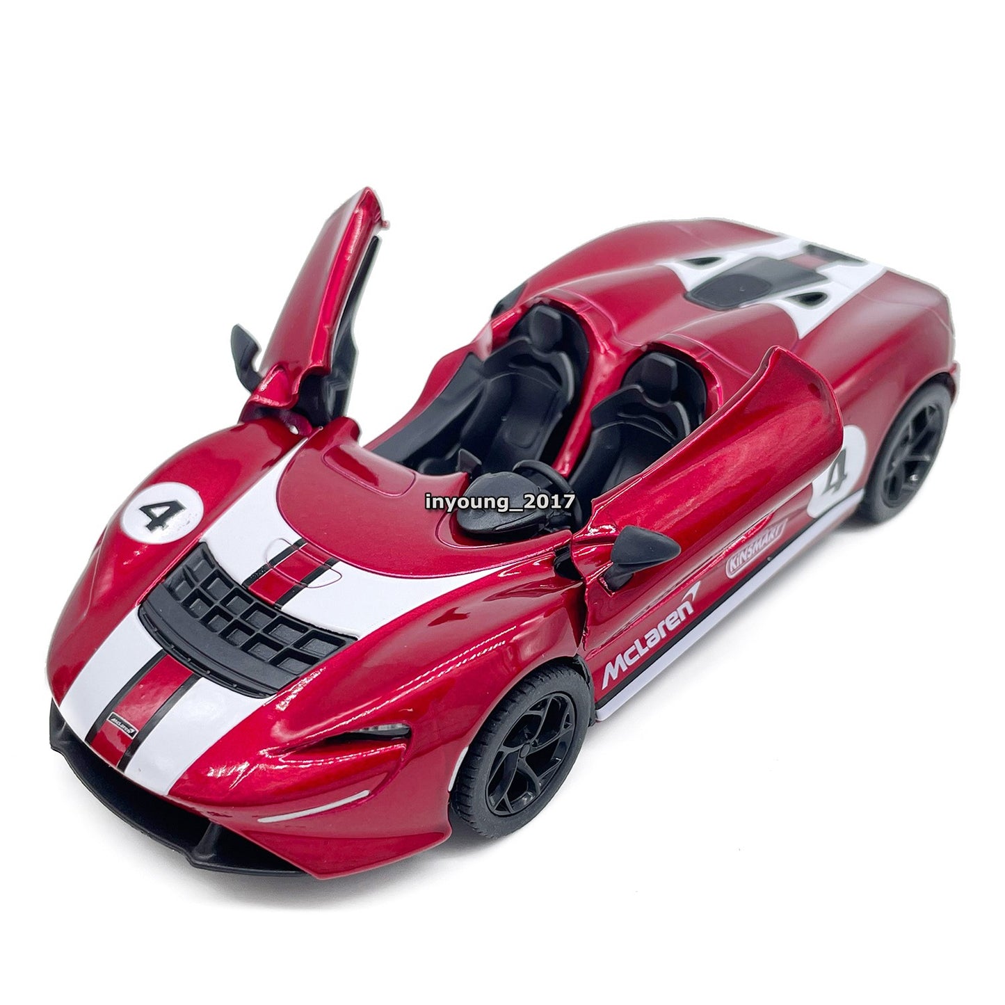 1/36 McLaren Elva Model Toy Car Diecast Toy Vehicle Boys Toys for Kids Gifts Red