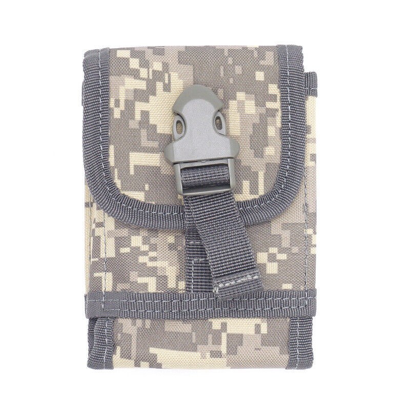 Metal Detector Camo Bag Waist Pack Hook Loop Belt Pouch Military Outdoor Sports
