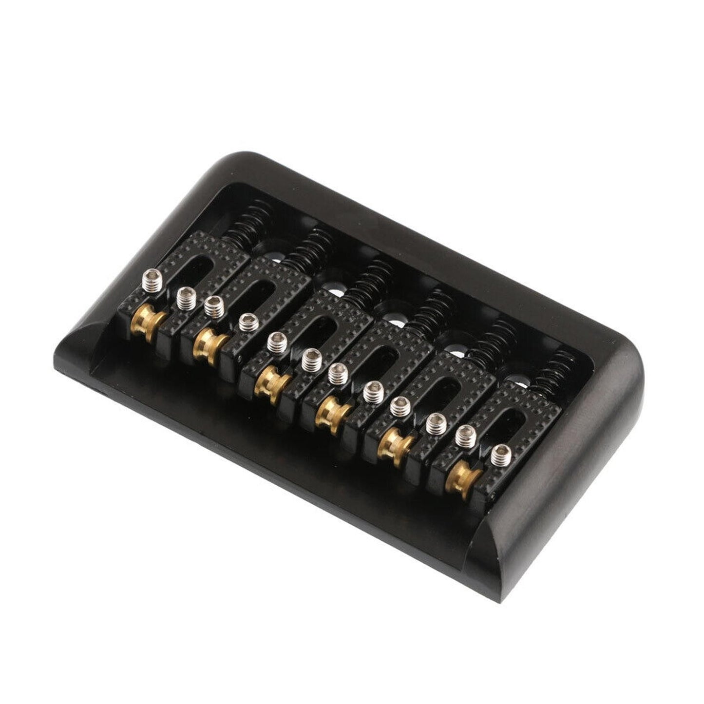 6 String Roller Saddle Hardtail Bridge Durable For Electric Guitar Replacement