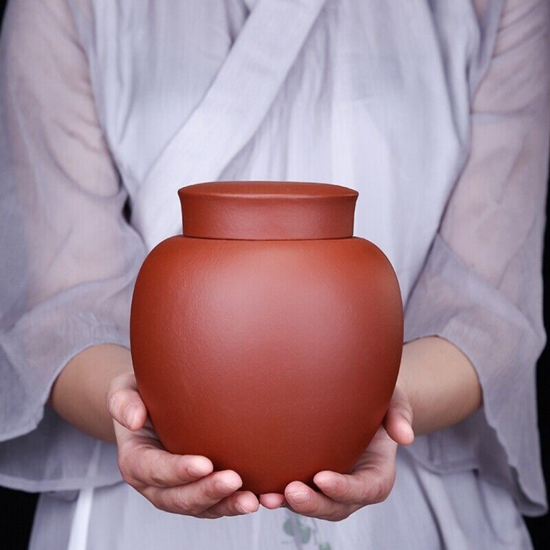 On Sales Sealed Canister For Loose Tea Real Yixing Zisha Purple Clay Tea Caddy