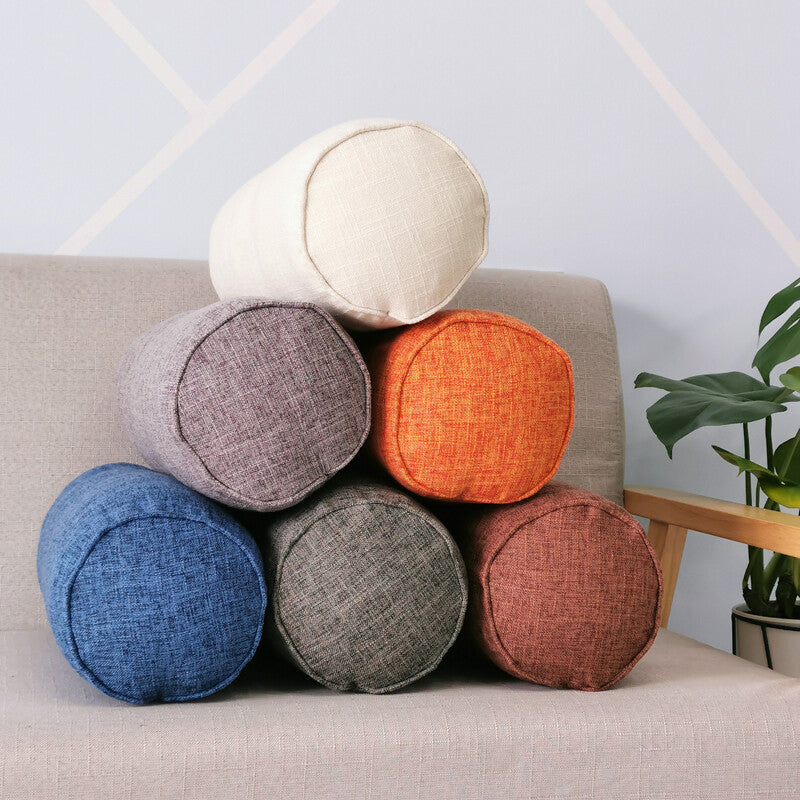 Round Sofa Chair Throw Waist Cushion Bolster Backrest Neck Pillow Bed Sleep Read