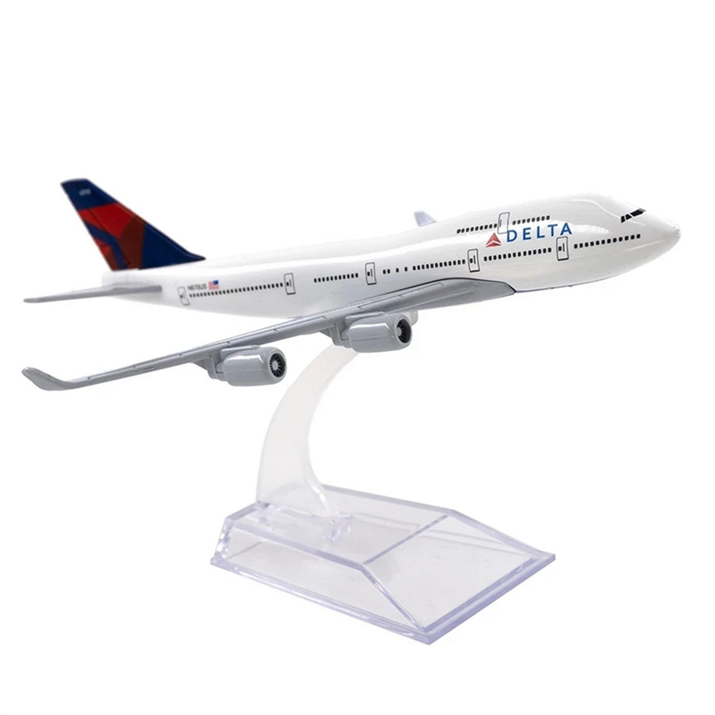 1/400 Scale 16cm Delta B747 Alloy Plane Model Diecast Airplane Display Gift