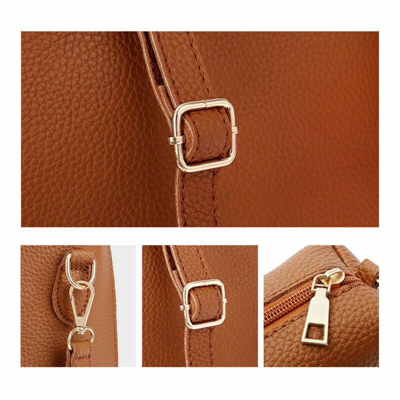 4pc/set PU Leather Bags Ladies Messenger Bag Satchel Tote Purse Shoulder Han New