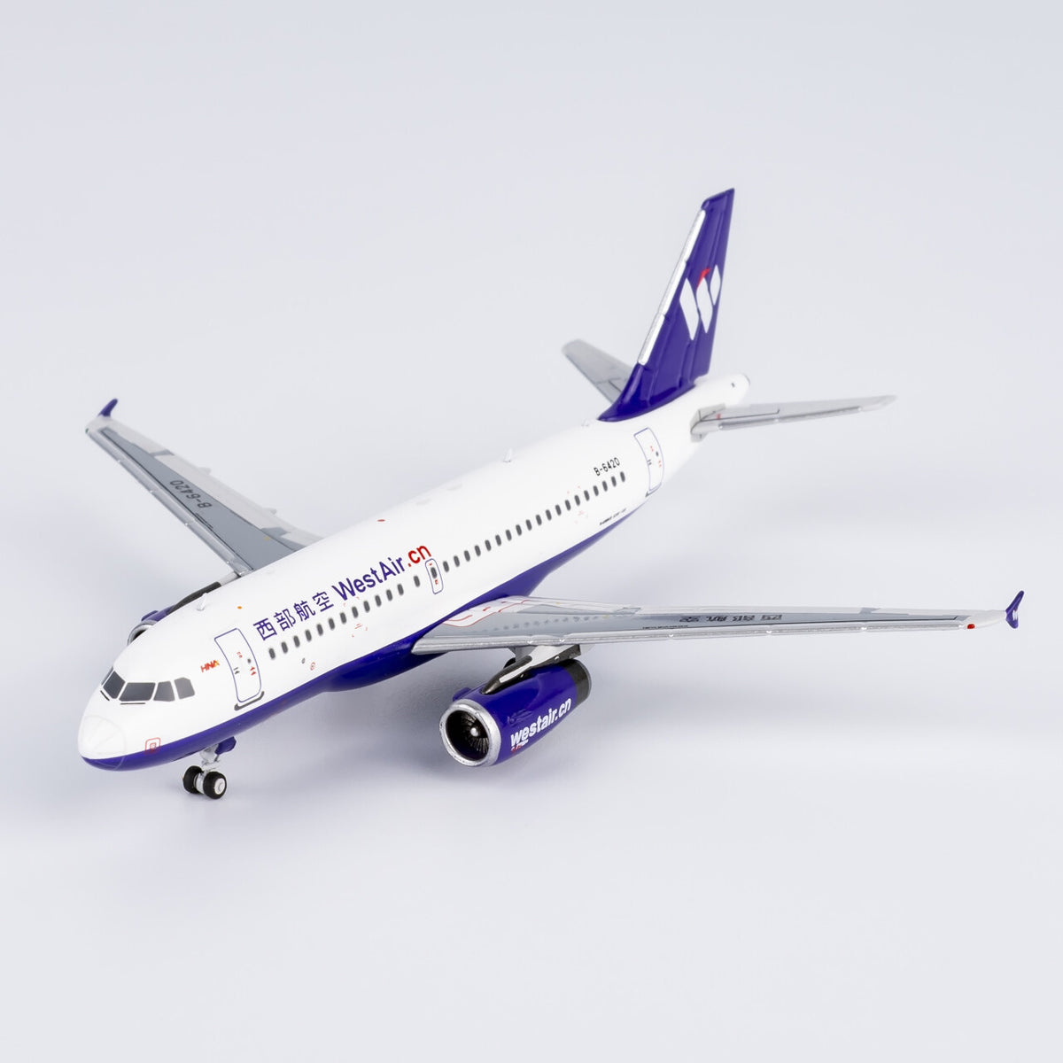 1:400 NGmodels West Air Airbus A319 Passenger Airplane Diecast Model
