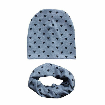 Baby Hats Winter Spring Scarf Sets Cotton Boy Girl Caps Kids Bonnet Beanie Cap