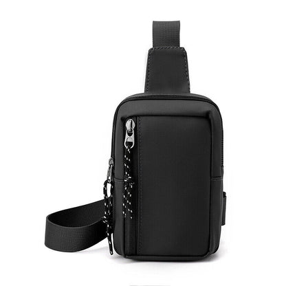 Men Women Unisex Sling Bag Chest Cross Body Travel Sport Shoulder Backpack Nylon