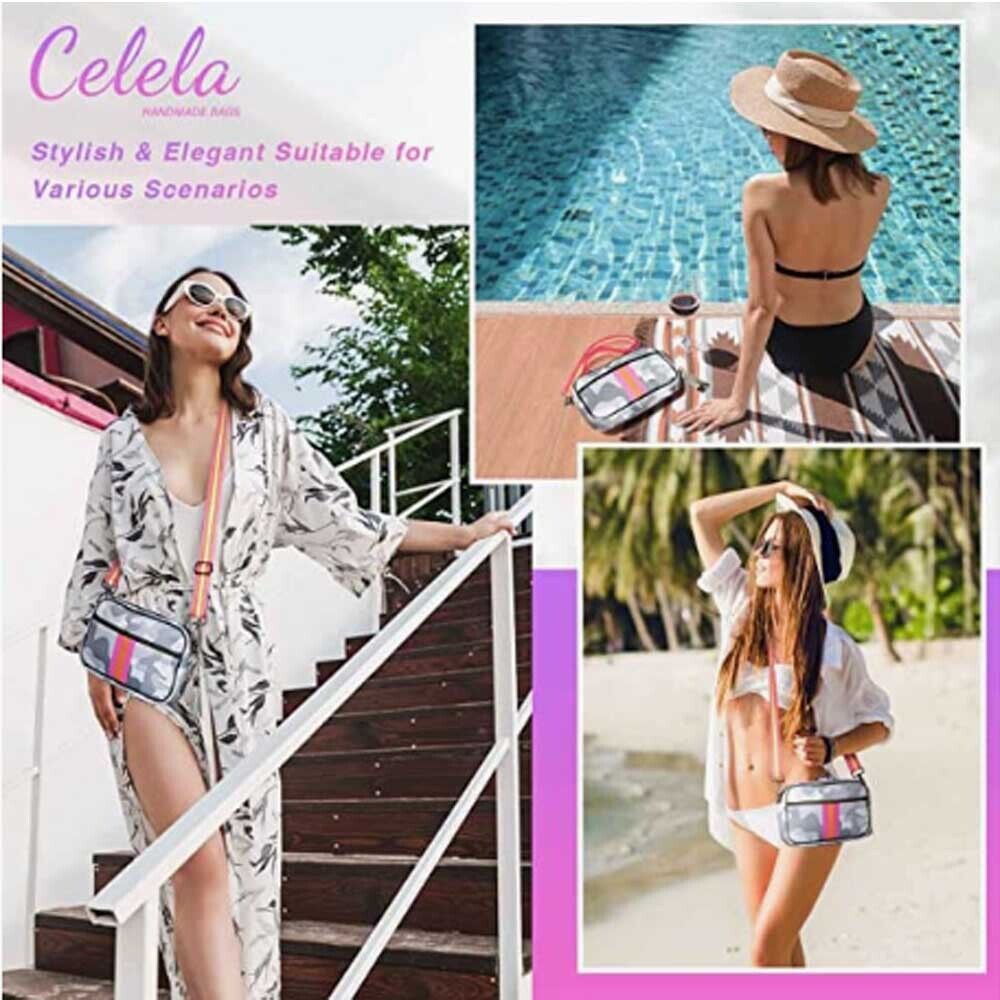 CELELA Women Crossbody Waterproof Messenger Bag Purses w/ Strap Tassel Wallet