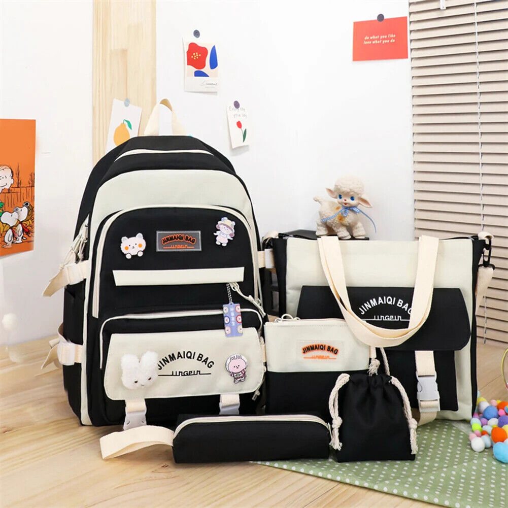 Set Girls Student School Bag Girls Schoolbag Book Bags Women Travel Backpack