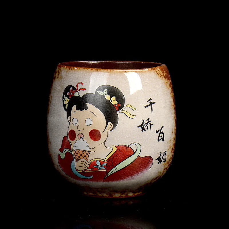 Ceramic Teacups Teaware Kungfu Teaset Home Decor Tea Cups Handmade