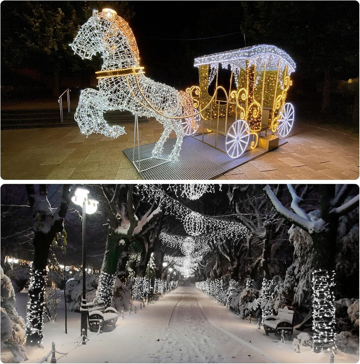 Solar Rope Lights Outdoor Waterproof 66ft 200LED Tube String Lights for Yard