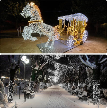 Solar Rope Lights Outdoor Waterproof 66ft 200LED Tube String Lights for Yard