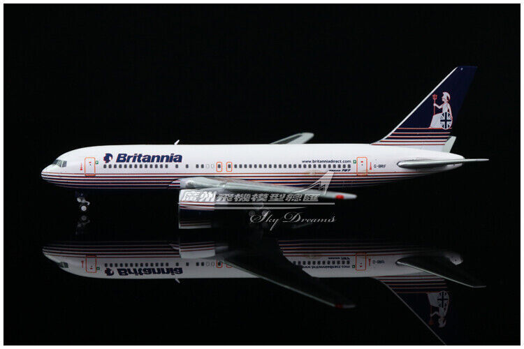 1:400 JC Wings Britannia BOEING 767-200ER Passenger Airplane Diecast Plane Model